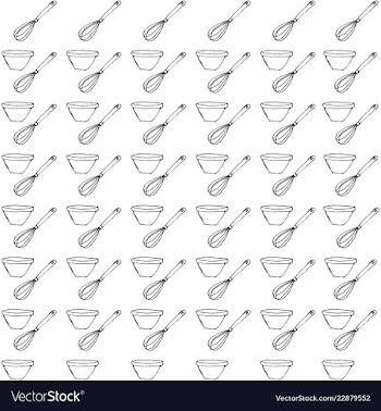 Retro object patterns for making seamless vector image