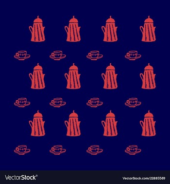 Retro object patterns for making seamless vector image