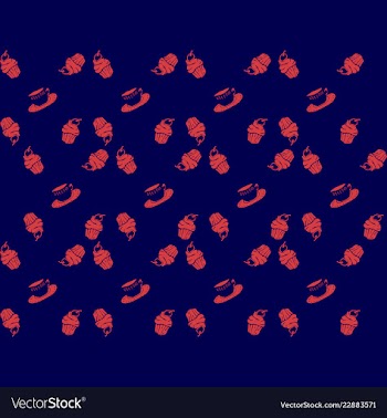 Retro object patterns for making seamless vector image