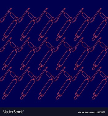 Retro object patterns for making seamless vector image