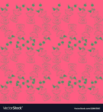 Retro object patterns for making seamless vector image