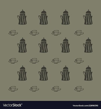 Retro object patterns for making seamless vector image