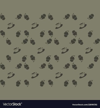 Retro object patterns for making seamless vector image