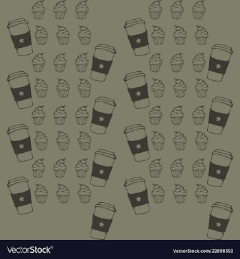 Retro object patterns for making seamless vector image