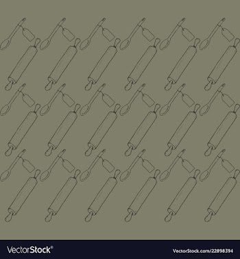 Retro object patterns for making seamless vector image