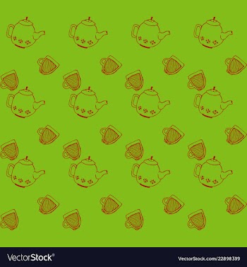 Retro object patterns for making seamless vector image