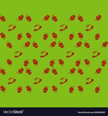 Retro object patterns for making seamless vector image