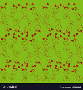 Retro object patterns for making seamless vector image