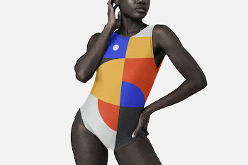 Retro one-piece swimsuit, women's Summer | Free Photo - rawpixel