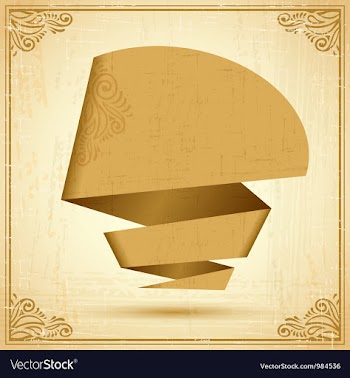  					Retro origami speech bubble background Eps 10 vector image														