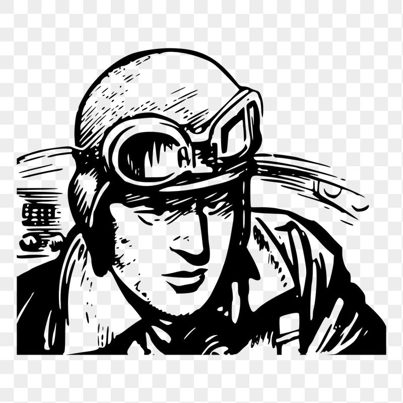 Retro pilot png sticker, vintage | Free PNG - rawpixel