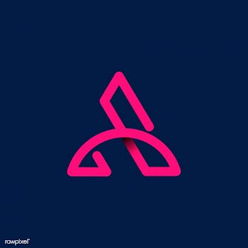 Retro pink letter A vector | Free stock vector - 543512
