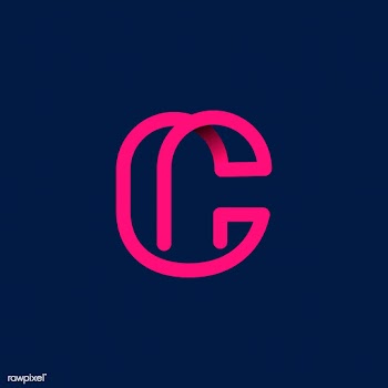 Retro pink letter C vector | Free stock vector - 543544