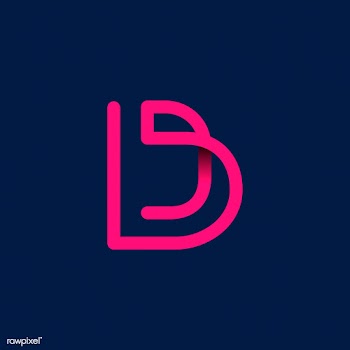 Retro pink letter D vector | Free stock vector - 543524