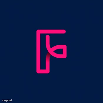 Retro pink letter F vector | Free stock vector - 543511