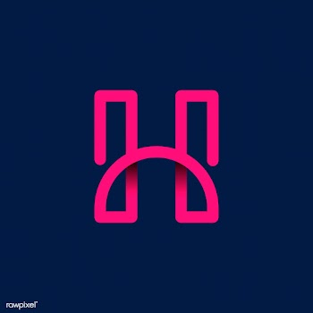 Retro pink letter H vector | Free stock vector - 543464