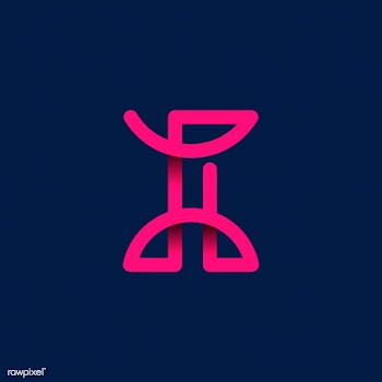 Retro pink letter I vector | Free stock vector - 543479