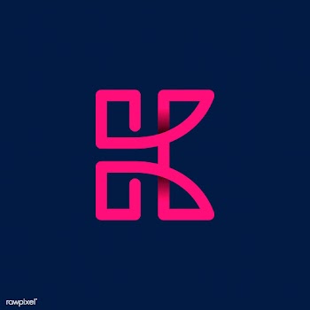 Retro pink letter K vector | Free stock vector - 543467