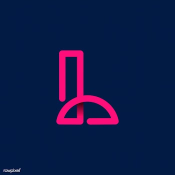 Retro pink letter L vector | Free stock vector - 543458