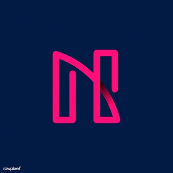 Retro pink letter N vector | Free stock vector - 543498