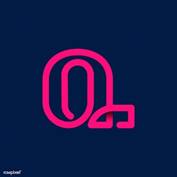 Retro pink letter Q vector | Free stock vector - 543487