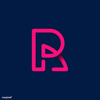Retro pink letter R vector | Free stock vector - 543541