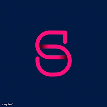 Retro pink letter S vector | Free stock vector - 543542