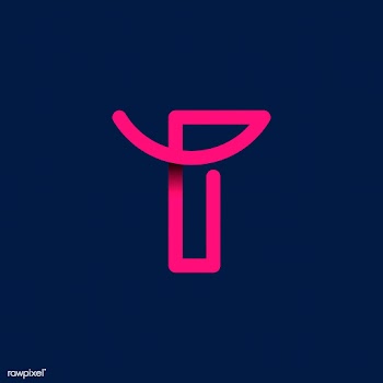 Retro pink letter T vector | Free stock vector - 543466
