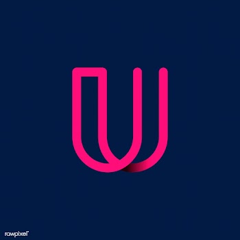 Retro pink letter U vector | Free stock vector - 543497