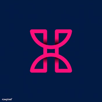 Retro pink letter X vector | Free stock vector - 543496
