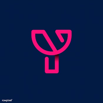 Retro pink letter Y vector | Free stock vector - 543522