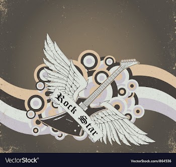 Retro poster vector image