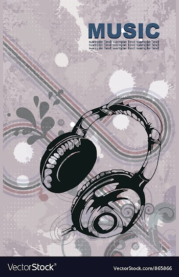 Retro poster vector image