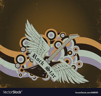 Retro poster vector image