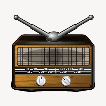 Retro radio clipart, object illustration. | Free Photo - rawpixel