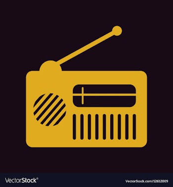 Retro radio old radio vector image