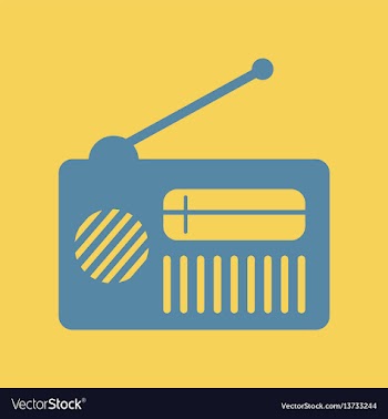 Retro radio old radio vector image