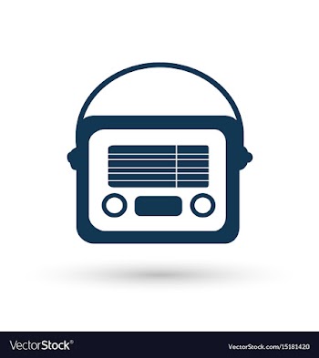  					Retro radio vintage silhouette for invitations vector image														