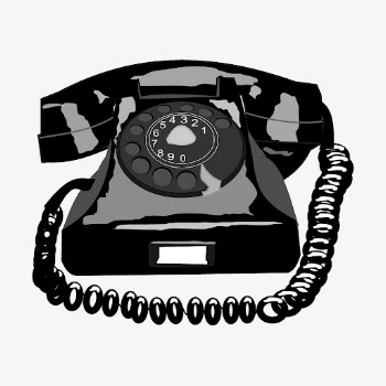 Retro rotary telephone collage element, | Free PSD - rawpixel