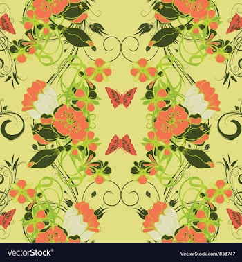 Retro seamless pattern vector image