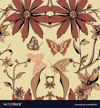 Retro seamless pattern vector image