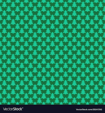 Retro simple stylized pine tree forest pattern vector image