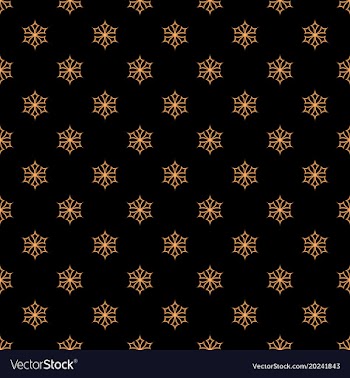 Retro simple stylized snowflake pattern wallpaper vector image