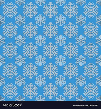Retro simple stylized snowflake pattern wallpaper vector image