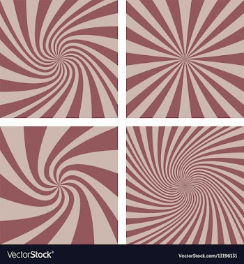 Retro spiral background set vector image