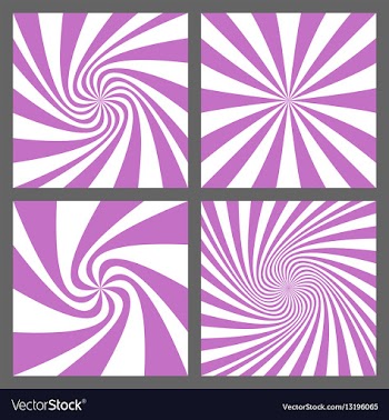 Retro spiral ray and starburst background set vector image
