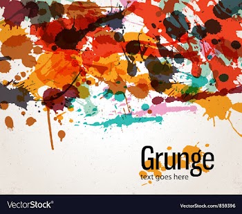 Retro splatter background vector image