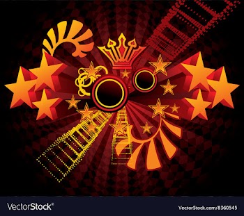 Retro Starry Background vector image