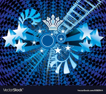 Retro Starry Background vector image