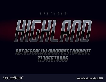  					Retro style metal silver uppercase letters and vector image														